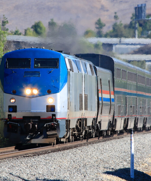 Amtrak Coast Starlight (Los Angeles - Seattle) made a technical stop at Moorpark Station, which is not a scheduled stop for Amtrak Coast Starlight and no passenger get on/off. The Amtrak Coast Starlight, composed of the standard coach, business, sleeping, and observation cars, makes a total of 1377 miles travel between Los Angeles, CA and Seattle, WA.