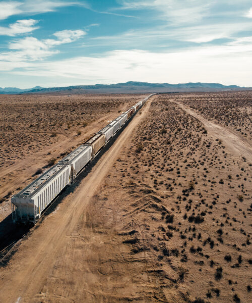 Train Road Side at Desert Death Valley