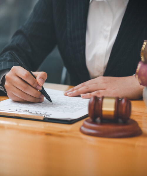 female lawyers working at the law firms. Judge gavel with scales of justice. Legal law, lawyer, advice and justice concept.