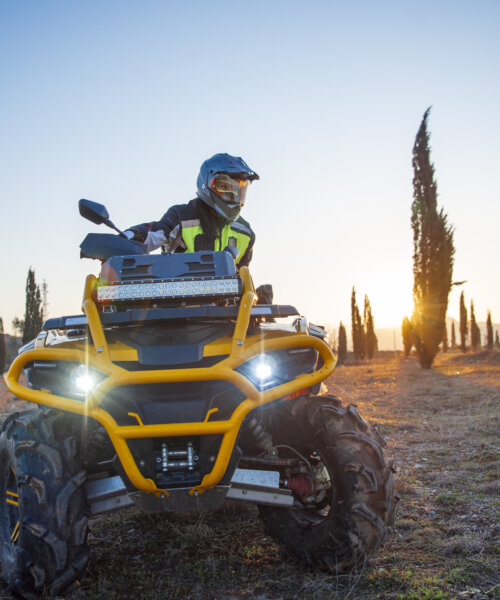 Quadbike, Off-Road Vehicle, Women, Driving, Desert Area