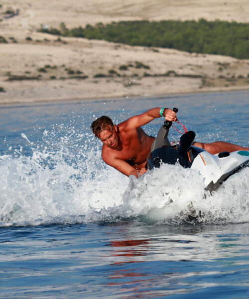 Young Man on Jet Ski