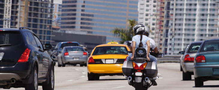 Motorcyclists On The Highway