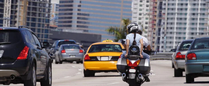 Motorcyclists On The Highway