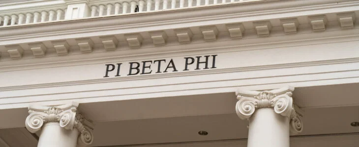 the Pi Beta Phi sorority house